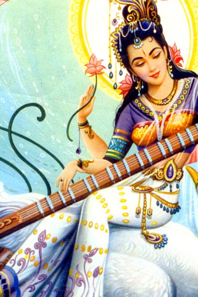 Goddess Saraswati - Happy Saraswati Puja 2020 - HD Wallpaper 