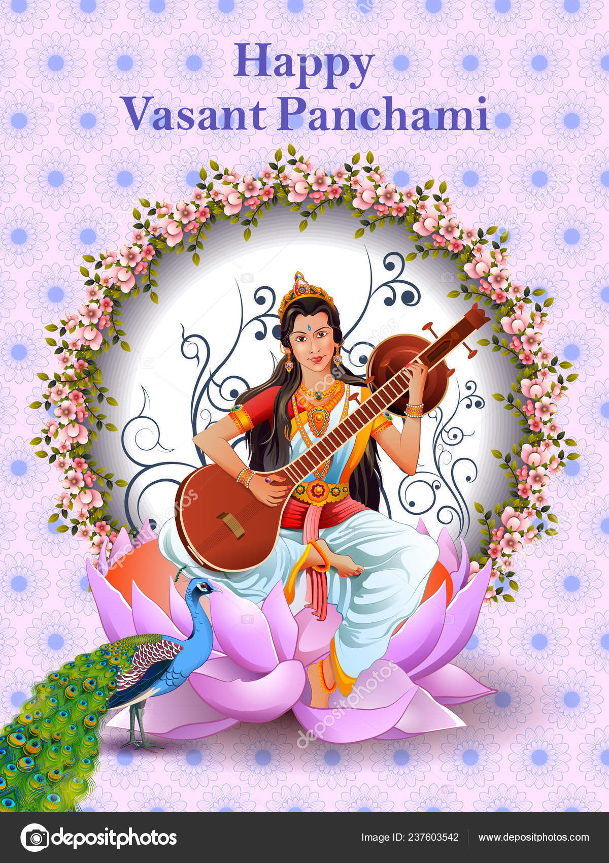 Goddess Saraswati - HD Wallpaper 