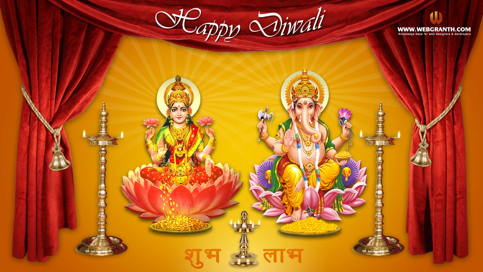 Diwali Laxmi And Ganesh - HD Wallpaper 