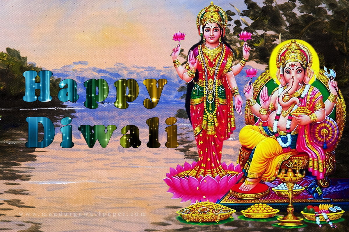 Goddess Lakshmi Wallpaper & Hd Images - Ganesh Lakshmi Wallpaper Download - HD Wallpaper 