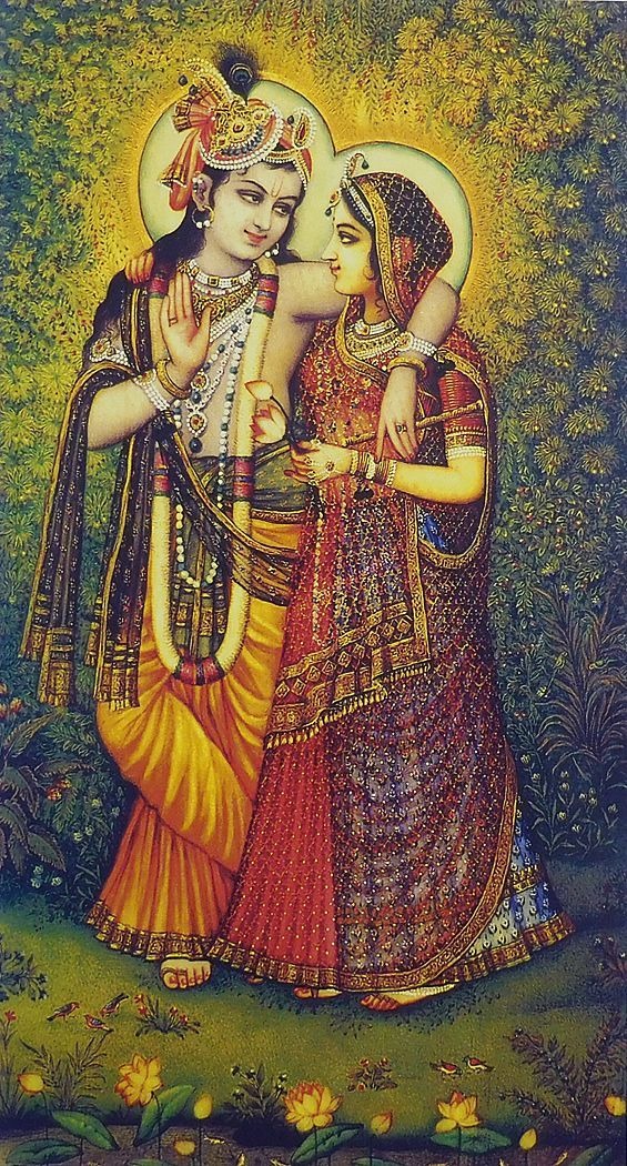 Radha Krishna Romantic Love - 565x1050 Wallpaper 