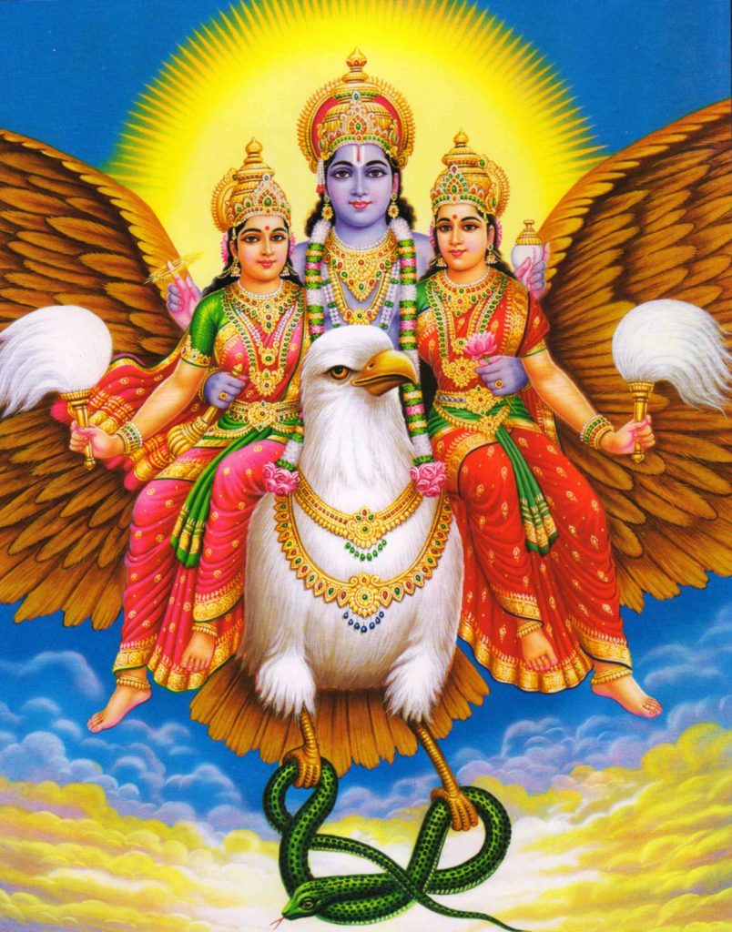 {hd} Hindu God Images For Mobile Phones, Wallpapers - Lord Vishnu With Garuda - HD Wallpaper 
