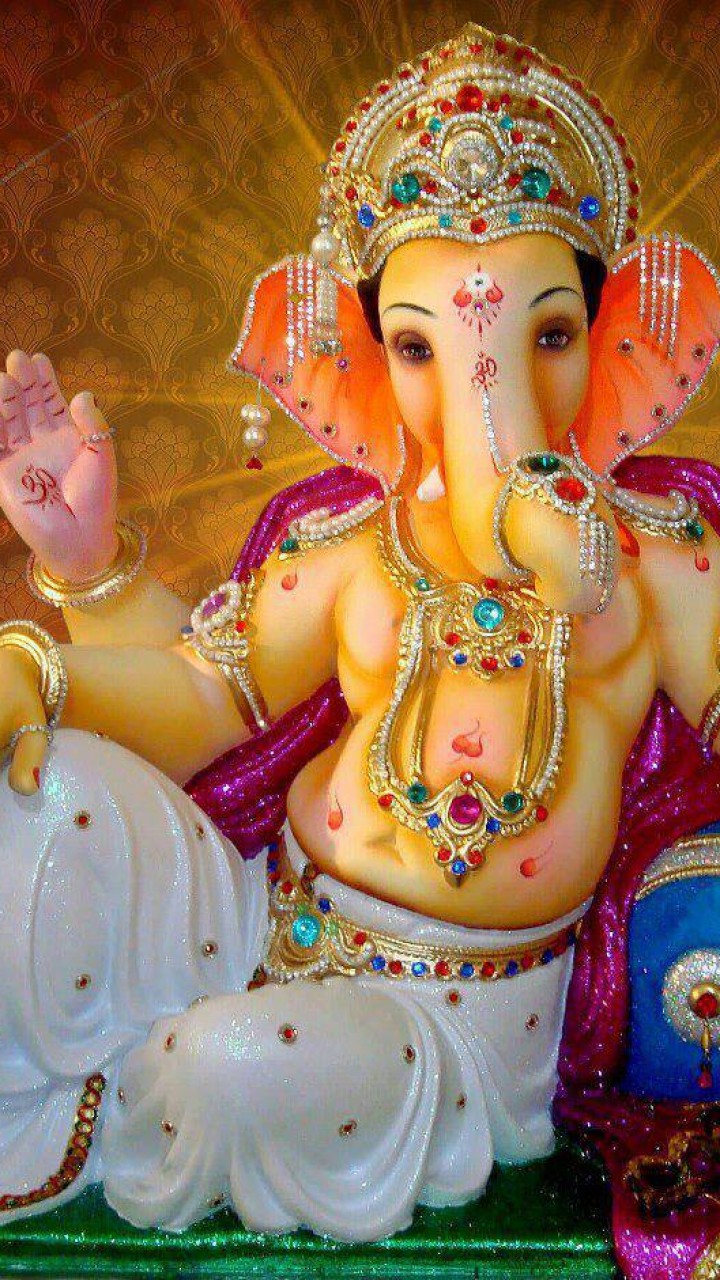 Lord Ganesh Wallpaper - Lord Ganesh Hd Wallpaper For Mobile - HD Wallpaper 