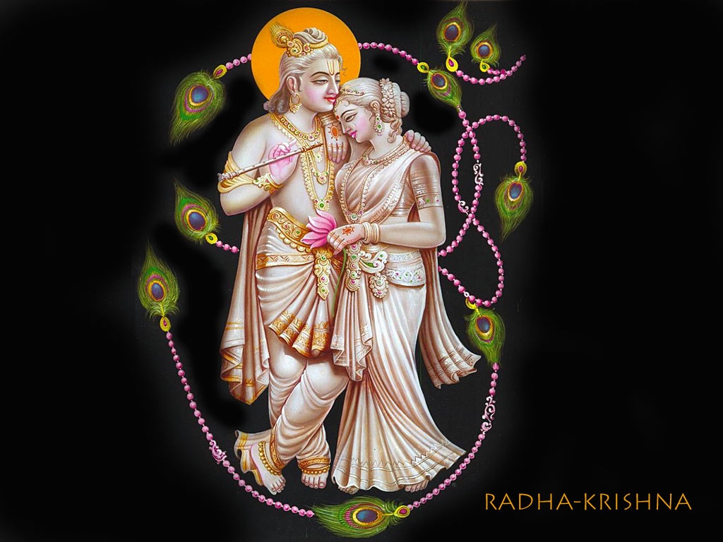 Shri Radha Krishna Hindu God Wallpapers Free - Lord Radha Krishna - HD Wallpaper 