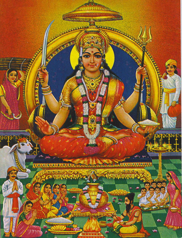 Jai Shri Santoshi Maa - HD Wallpaper 