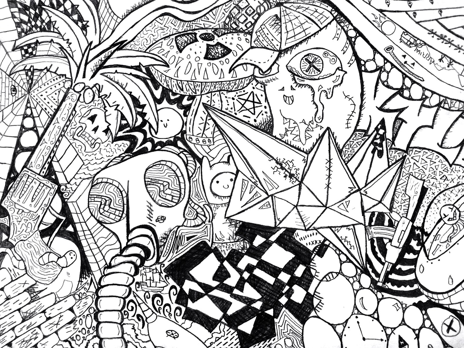 Streaming Consciousness Drawing By Legodoorz - Stream Of Consciousness Drawing - HD Wallpaper 