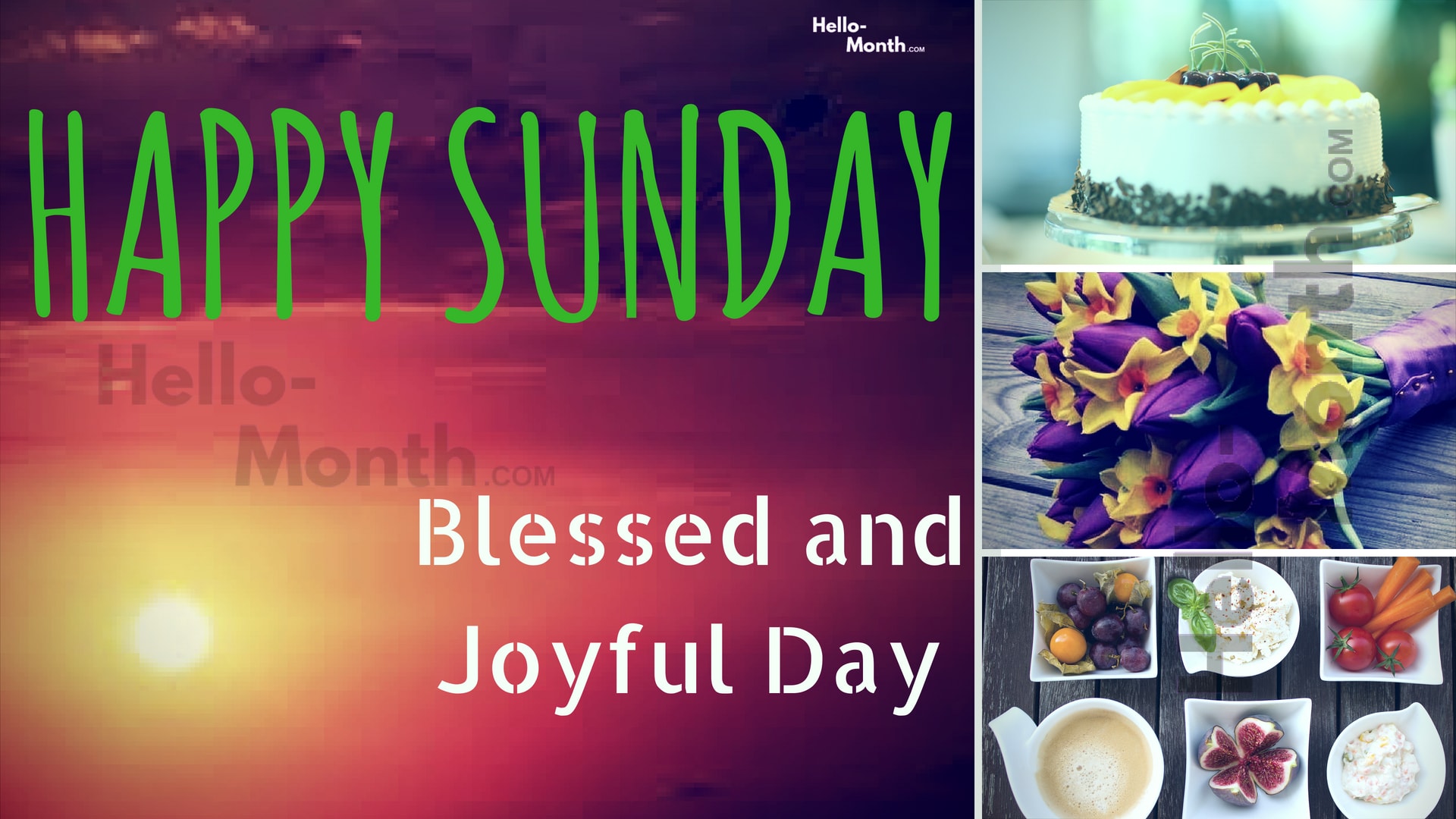 Free Happy Sunday Quotes Gif Images - Bánh - HD Wallpaper 