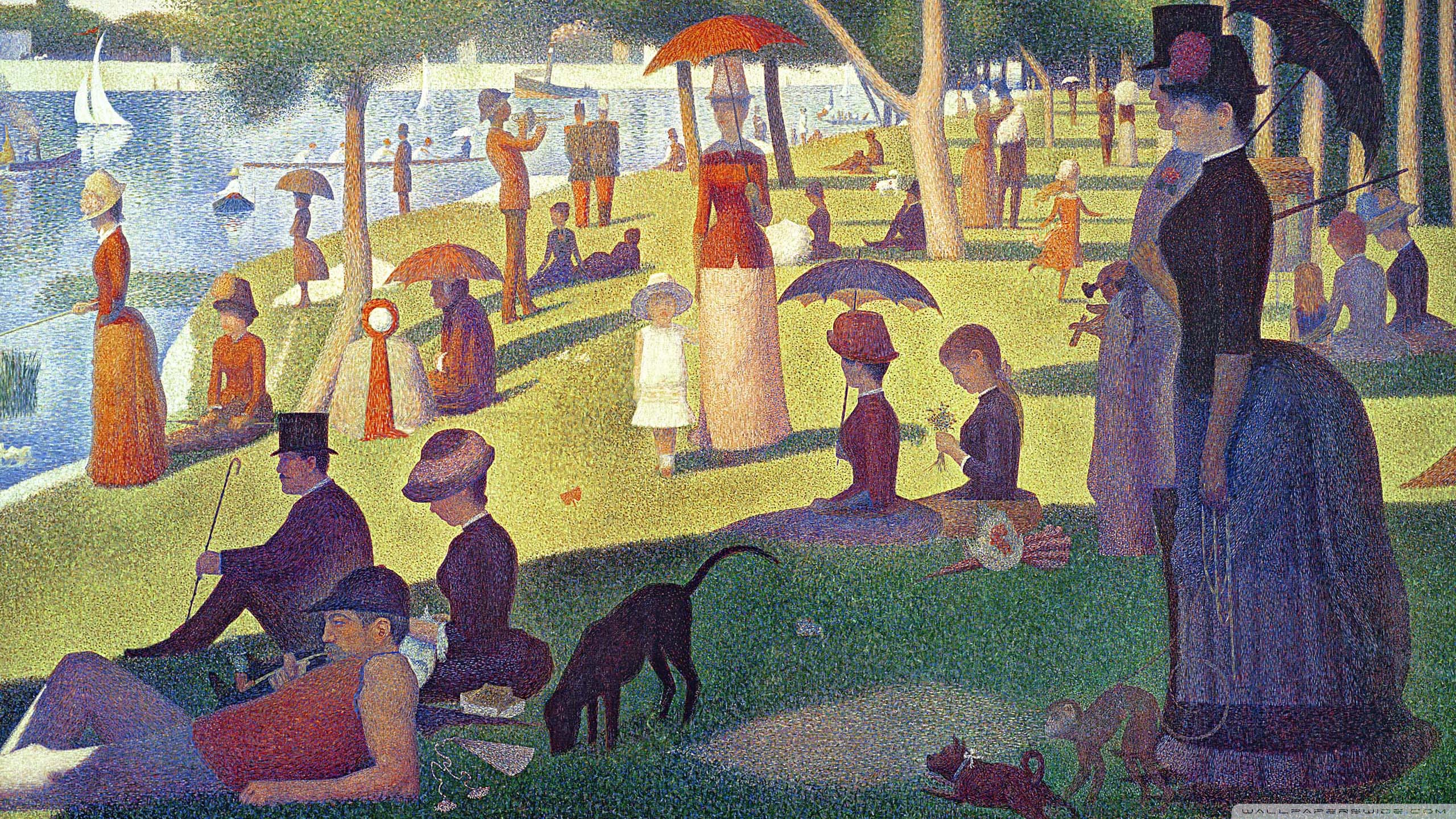 Sunday Afternoon On The Island Of La Grande Jatte - HD Wallpaper 
