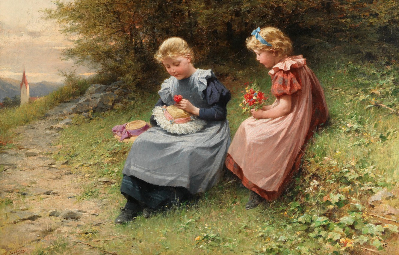 Photo Wallpaper German Painter, German Painter, Oil - Adolf Lüben - HD Wallpaper 