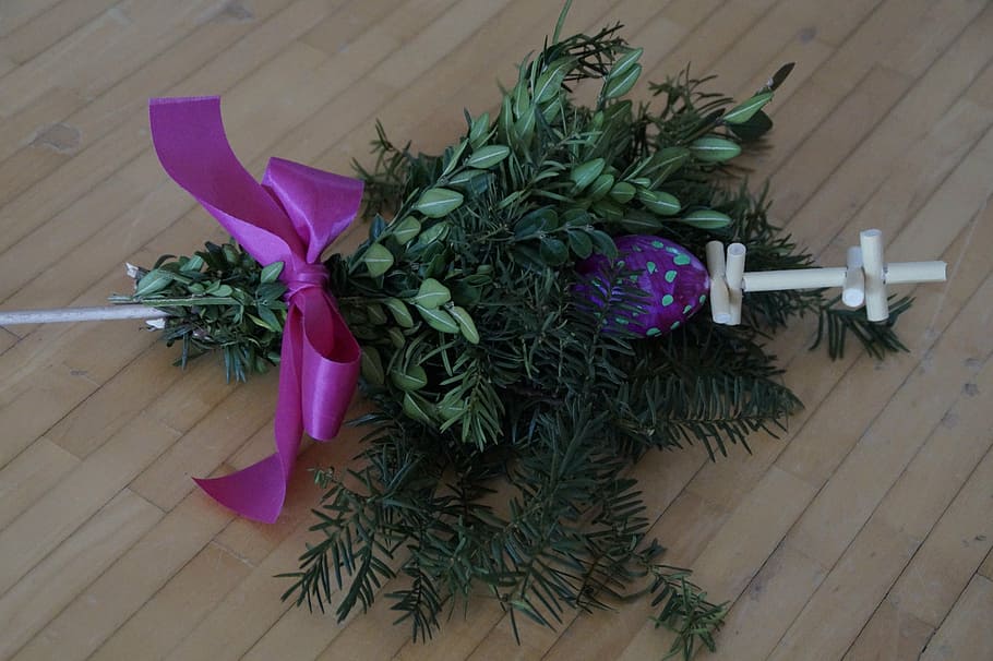 Palm Trees, Customs, Palm Sunday, Upper Swabia, Spring, - Palmen Für Palmsonntag - HD Wallpaper 