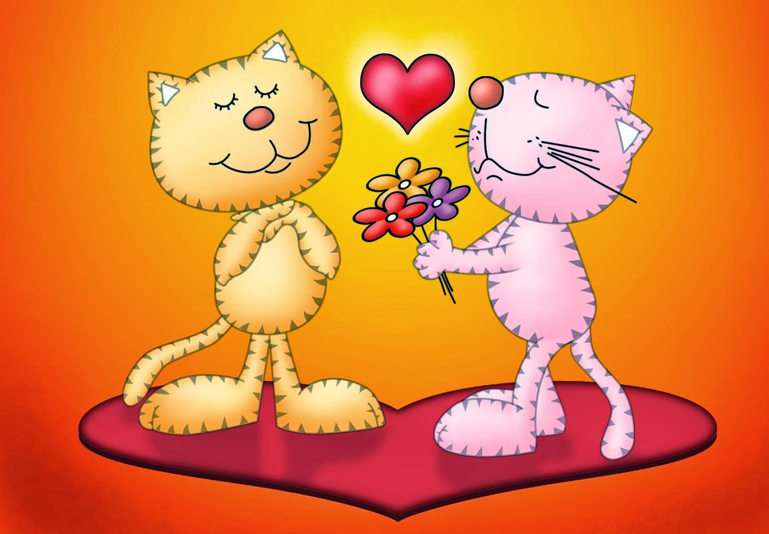 Cute Happy Valentines Day - HD Wallpaper 