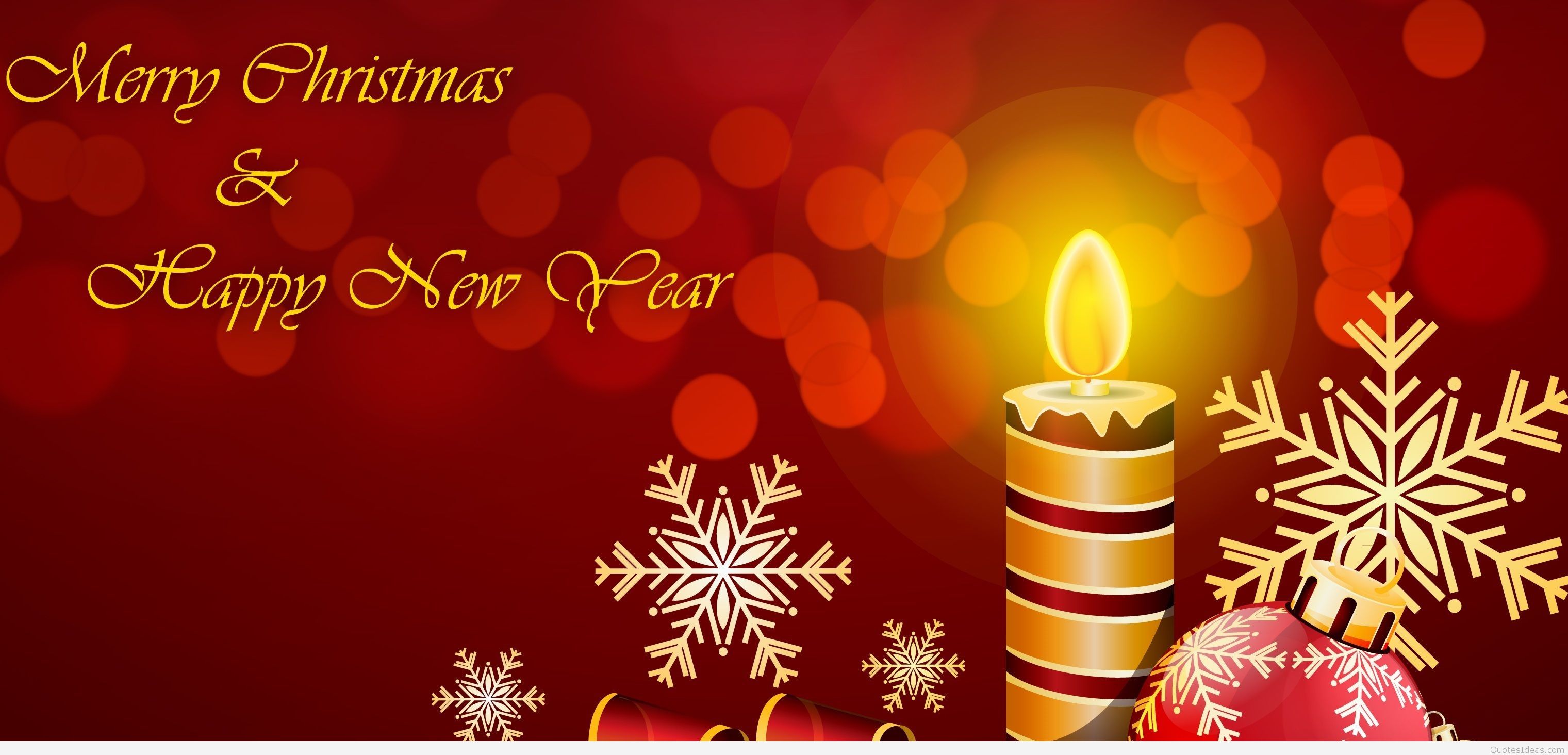 Merry Christmas And Happy New Year Hd Candle Wallpaper - Wishing All Our Customers Merry Christmas - HD Wallpaper 