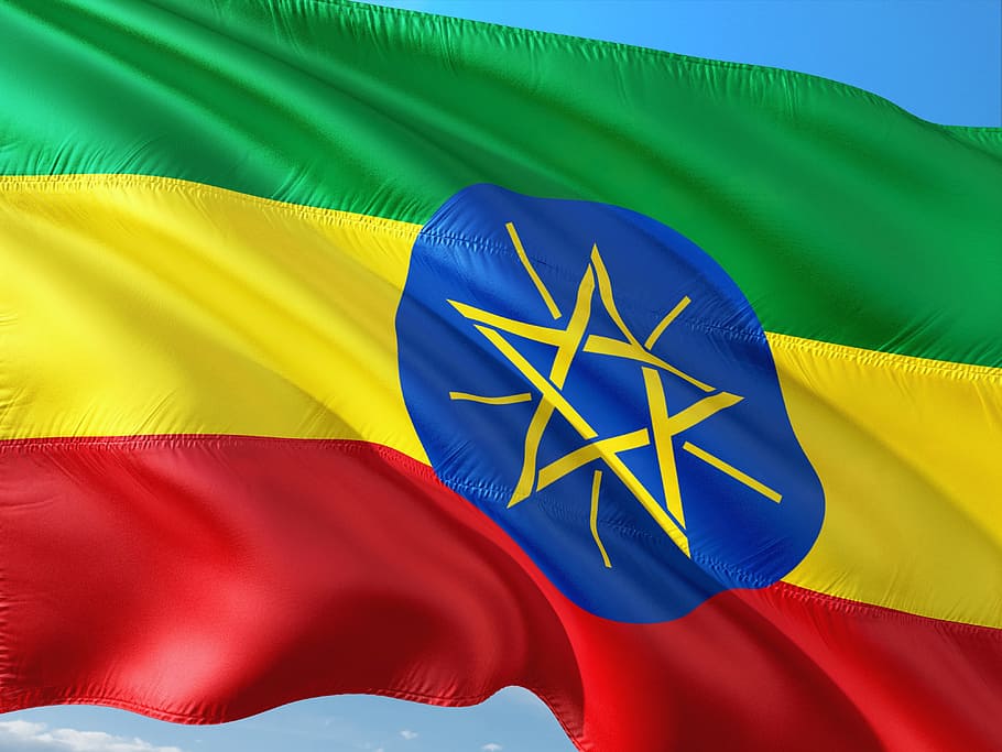 International, Flag, Ethiopia, East Africa, Patriotism, - Ethiopia Flag - HD Wallpaper 