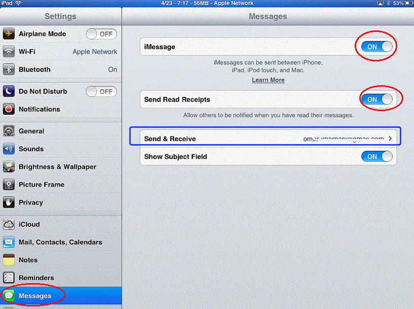 Imessages For Ipad - Ios Settings Mail - HD Wallpaper 