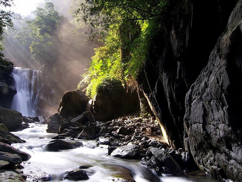 Beautiful River Falling From Up Wallpapers - Cool Pic For Wallpaper For River - HD Wallpaper 