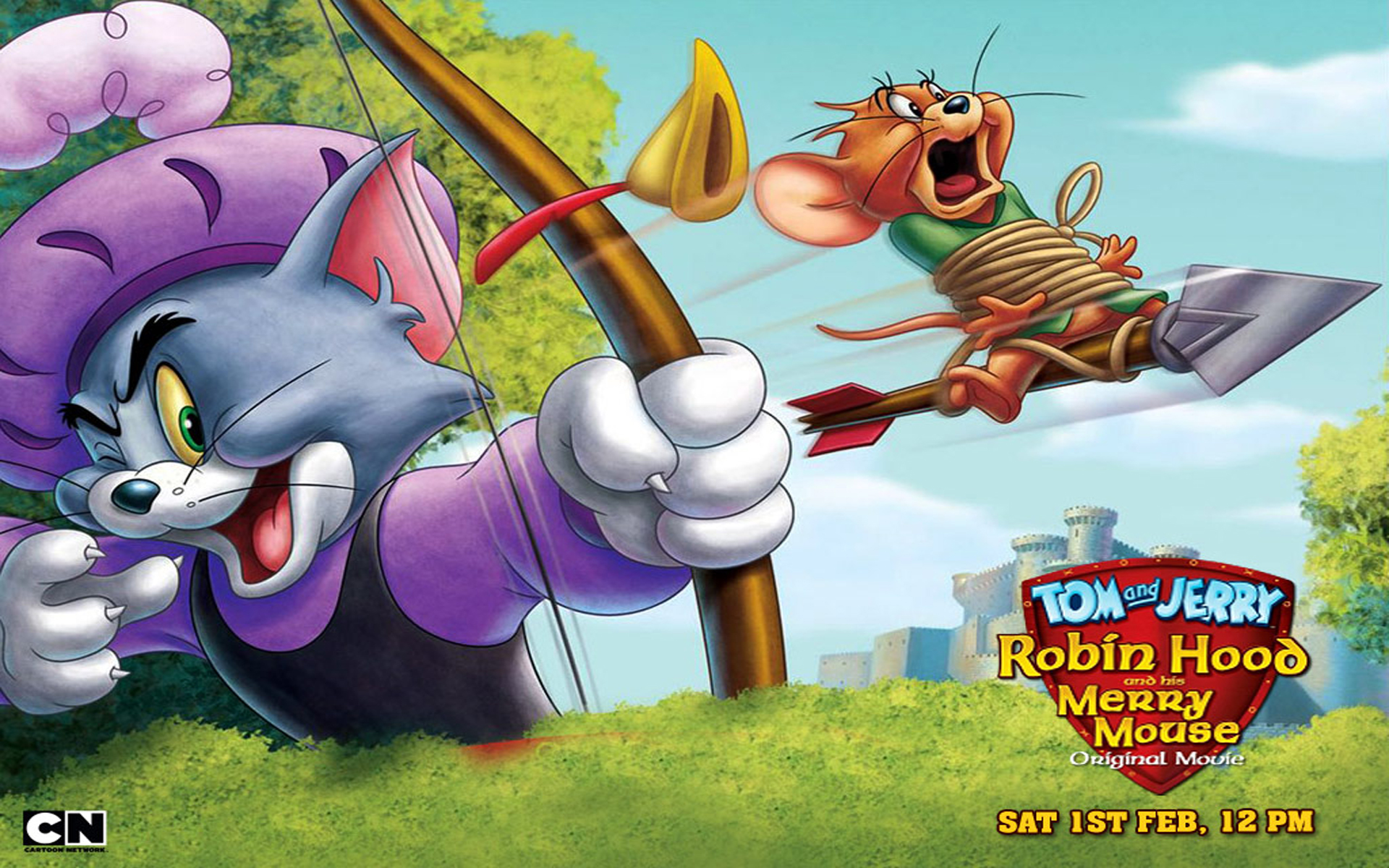 Tom & Jerry Robin Hood & His Merry Mouse - HD Wallpaper 