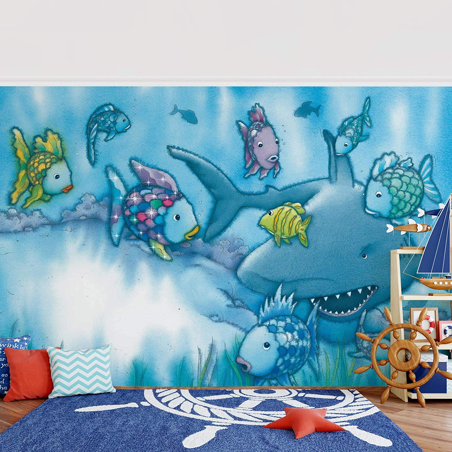 Regenbogen Fische Bilder Mit Hai - HD Wallpaper 