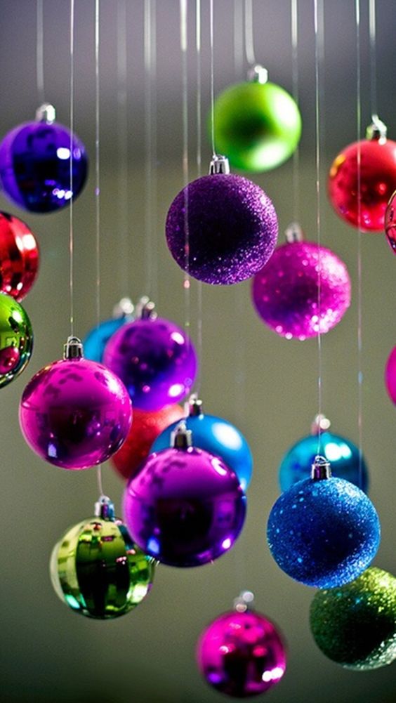 Zedge - Net Wallpapers - Hang Christmas Baubles From Ceiling - HD Wallpaper 