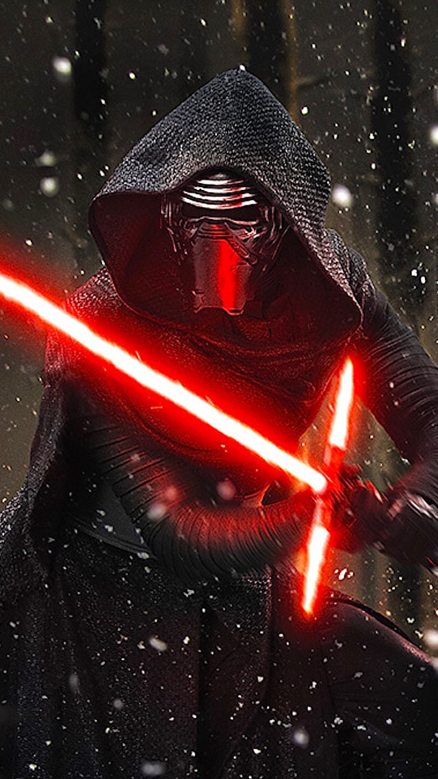 Kylo Ren Lightsaber Snow - HD Wallpaper 