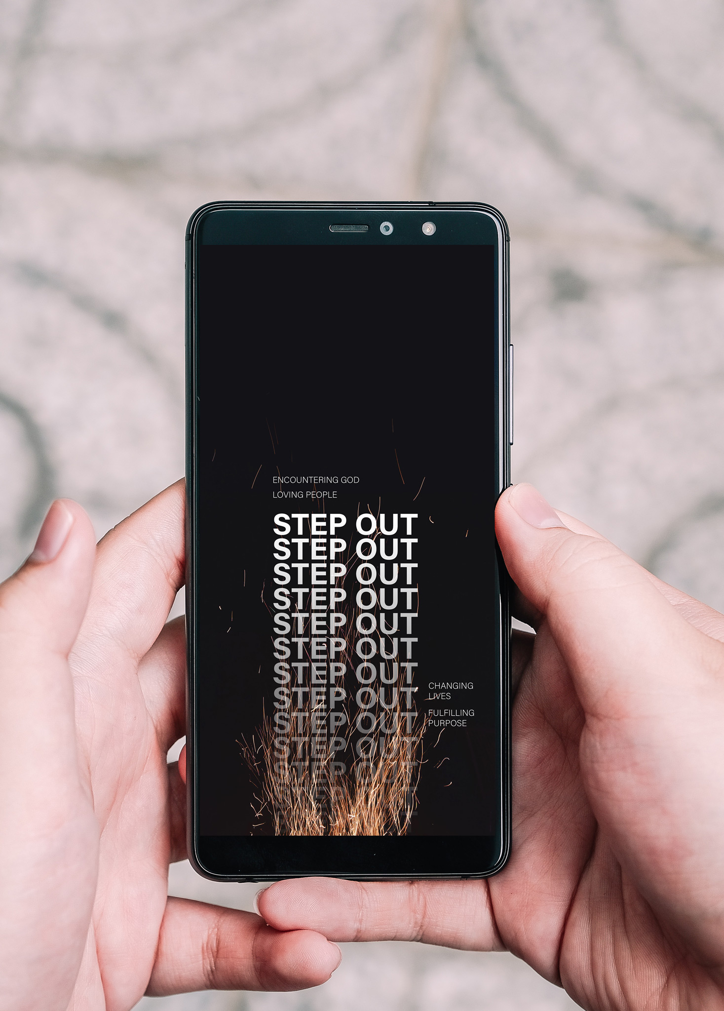 Hand Android Phone Mockup - HD Wallpaper 