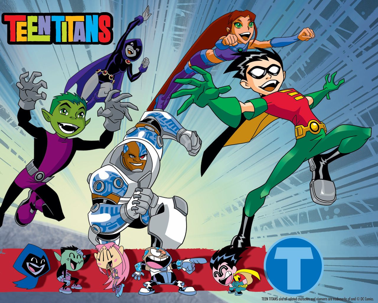 Raven Teen Titans Wallpaper - Teen Titans 2003 - HD Wallpaper 