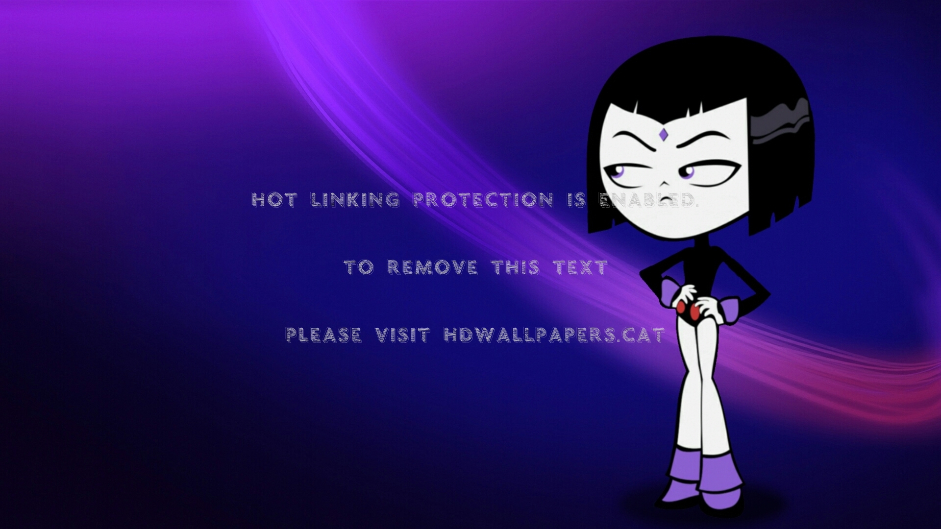 Capeless Raven Teen Titans Go Goth Dc Tv - Raven Wallpaper Teen Titans Go - HD Wallpaper 