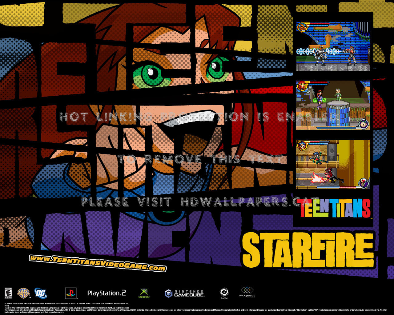 Starfire Titans Teen Anime - Teen Titans - HD Wallpaper 