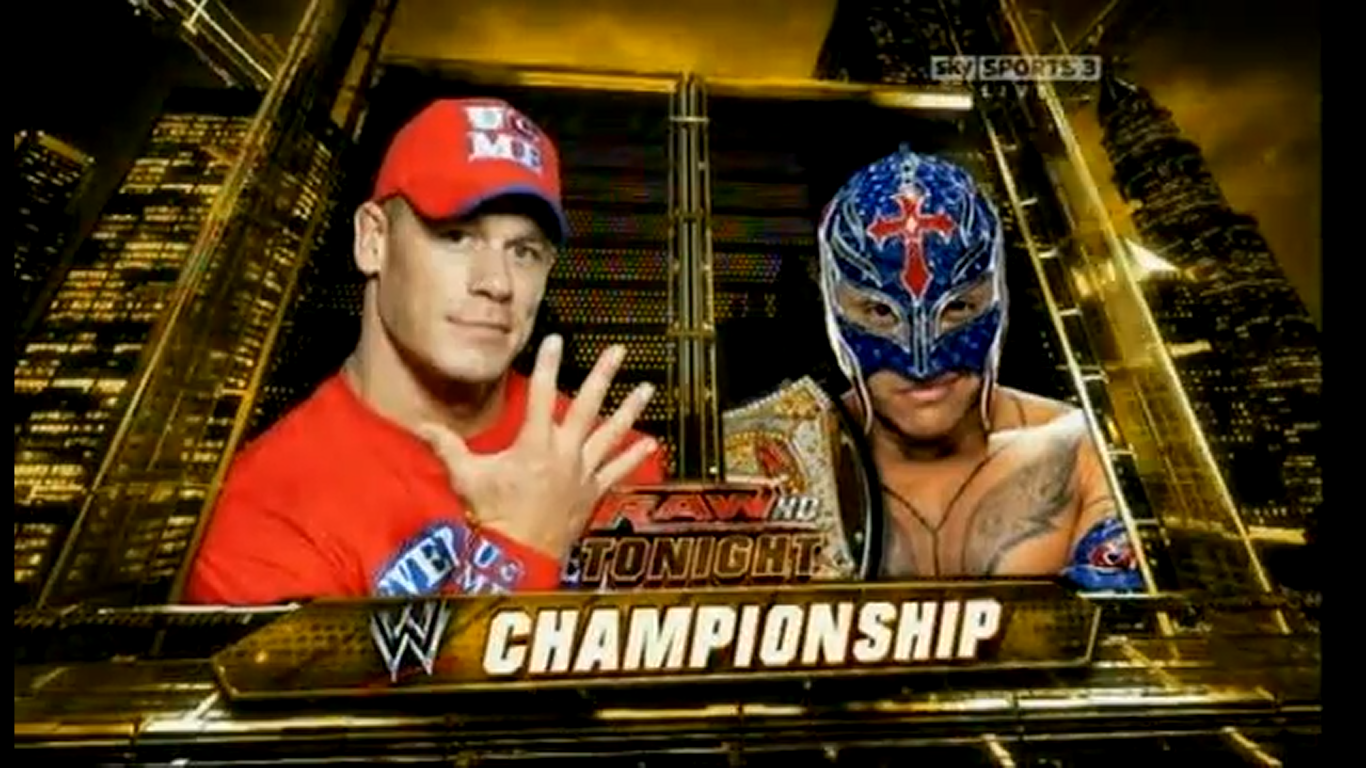 Wwe Raw Rey Mysterio John Cena - HD Wallpaper 