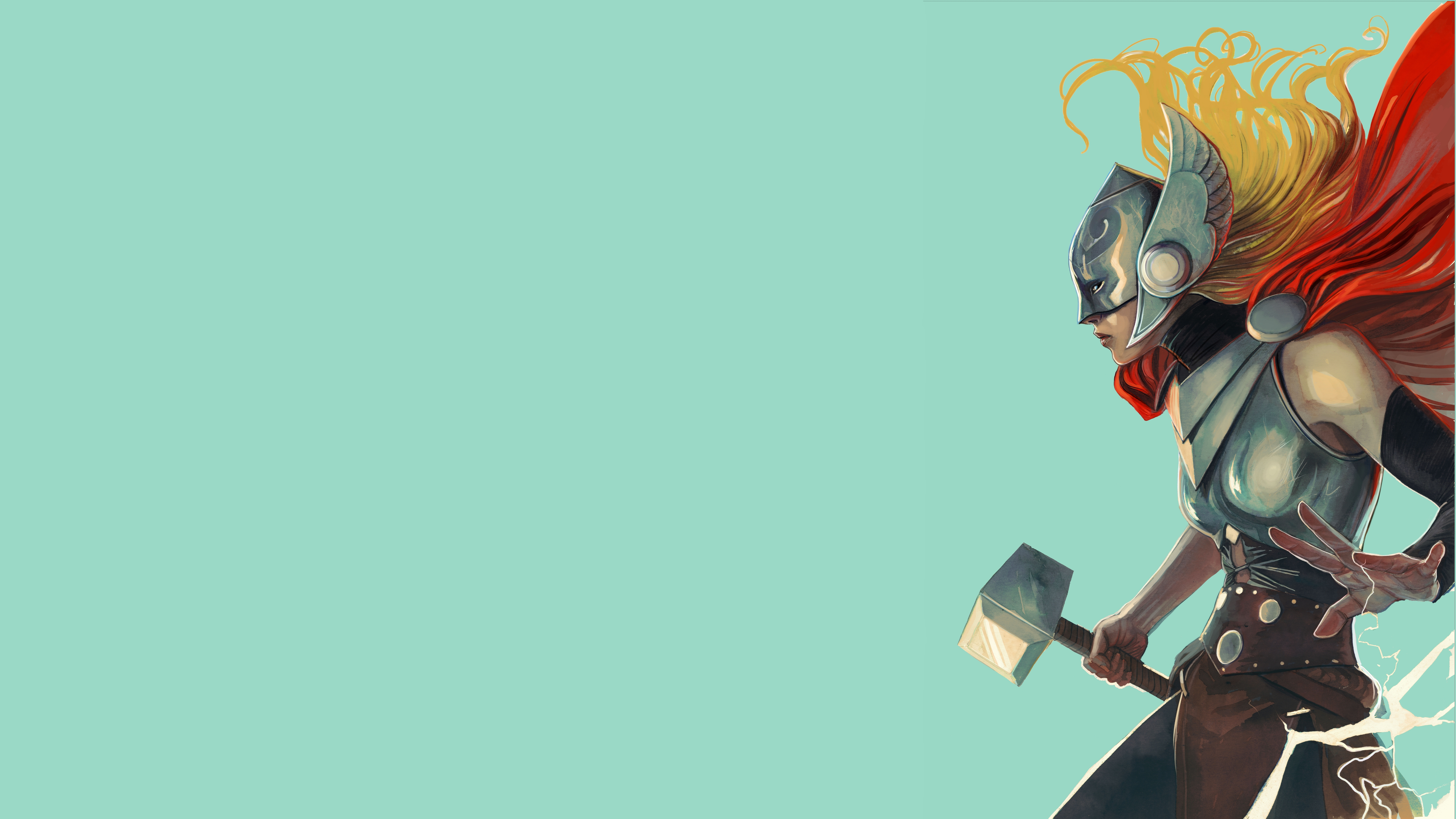 Marvel Comics Lady Thor - HD Wallpaper 
