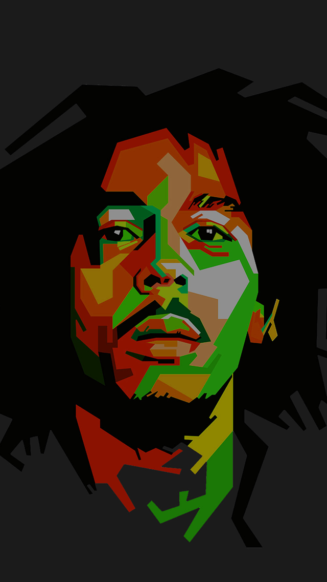 Bob Marley Dark Art Illust Music Reggae Celebrity Iphone - Bob Marley - HD Wallpaper 