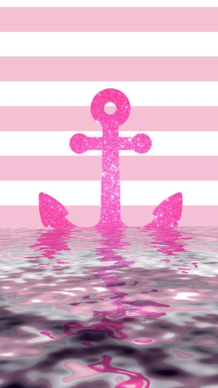 Pink Anchor Wallpaper - Pink Anchor Background - HD Wallpaper 