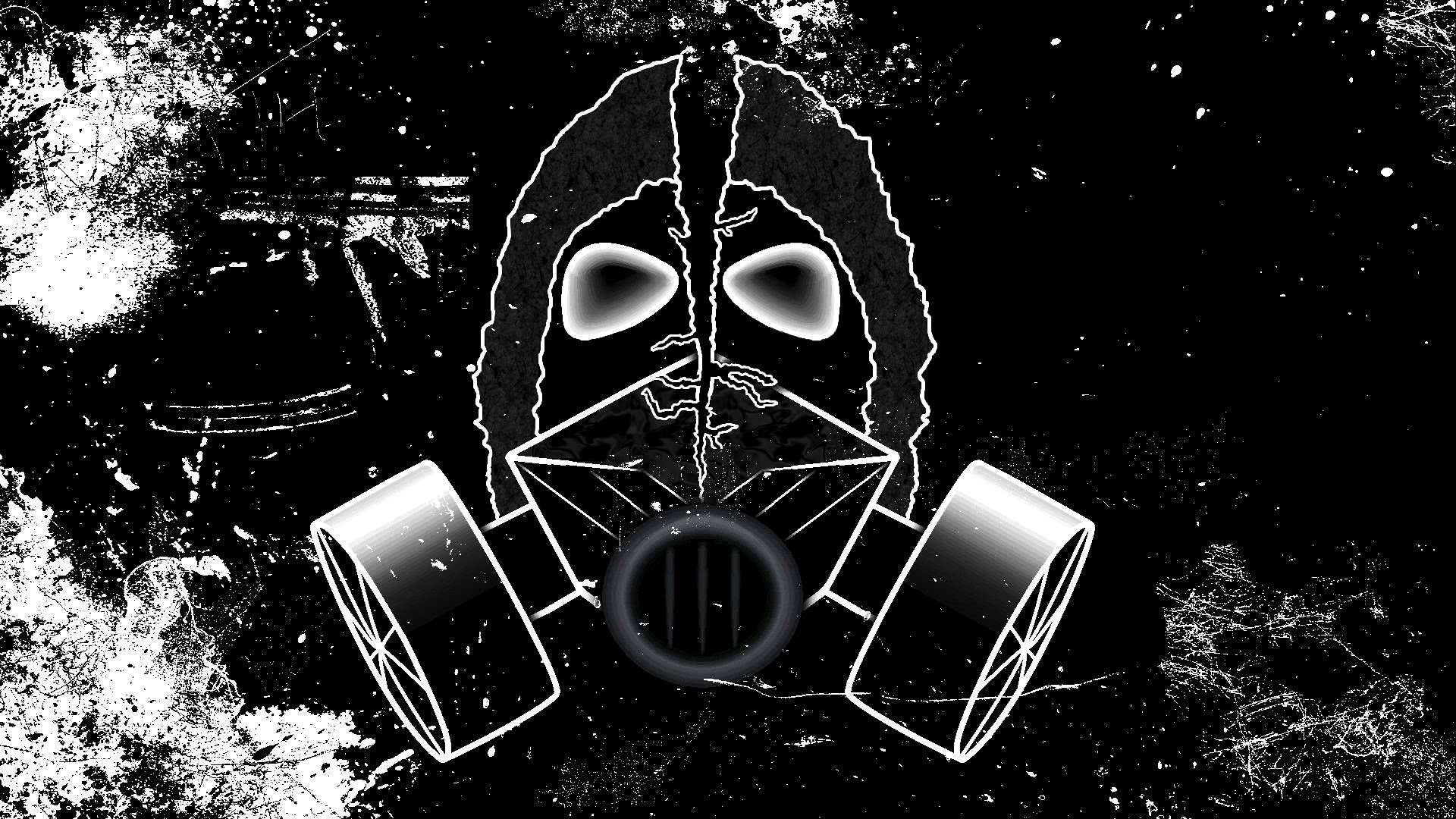 Dubstep Gas Mask Wallpaper Hd 1920x1080 Wallpaper Teahub Io