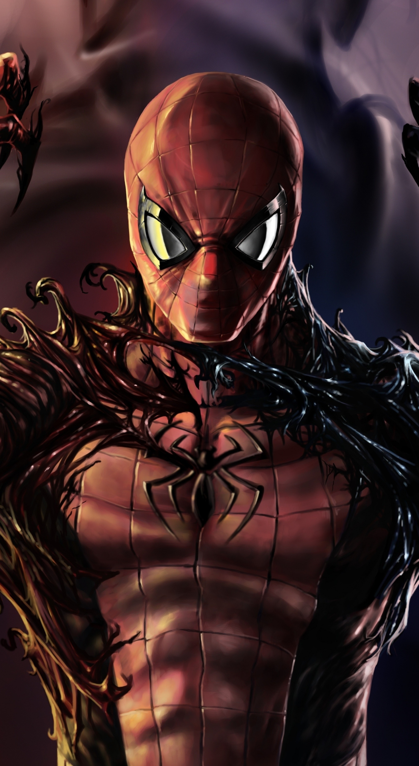 Carnage, Venom, Spider-man, Artwork, Wallpaper - Iphone 6 Venom Wallpaper Hd - HD Wallpaper 