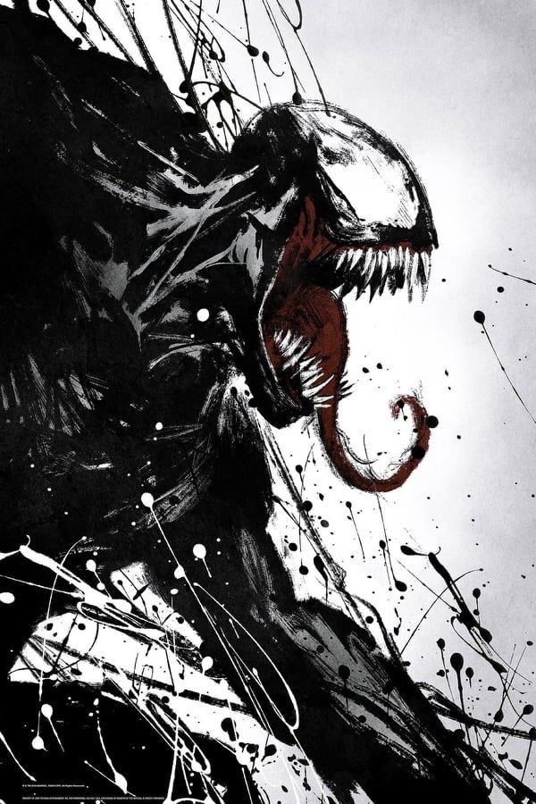 Black, Movie, And Poster Image - Venom Iphone Wallpaper 2018 - HD Wallpaper 