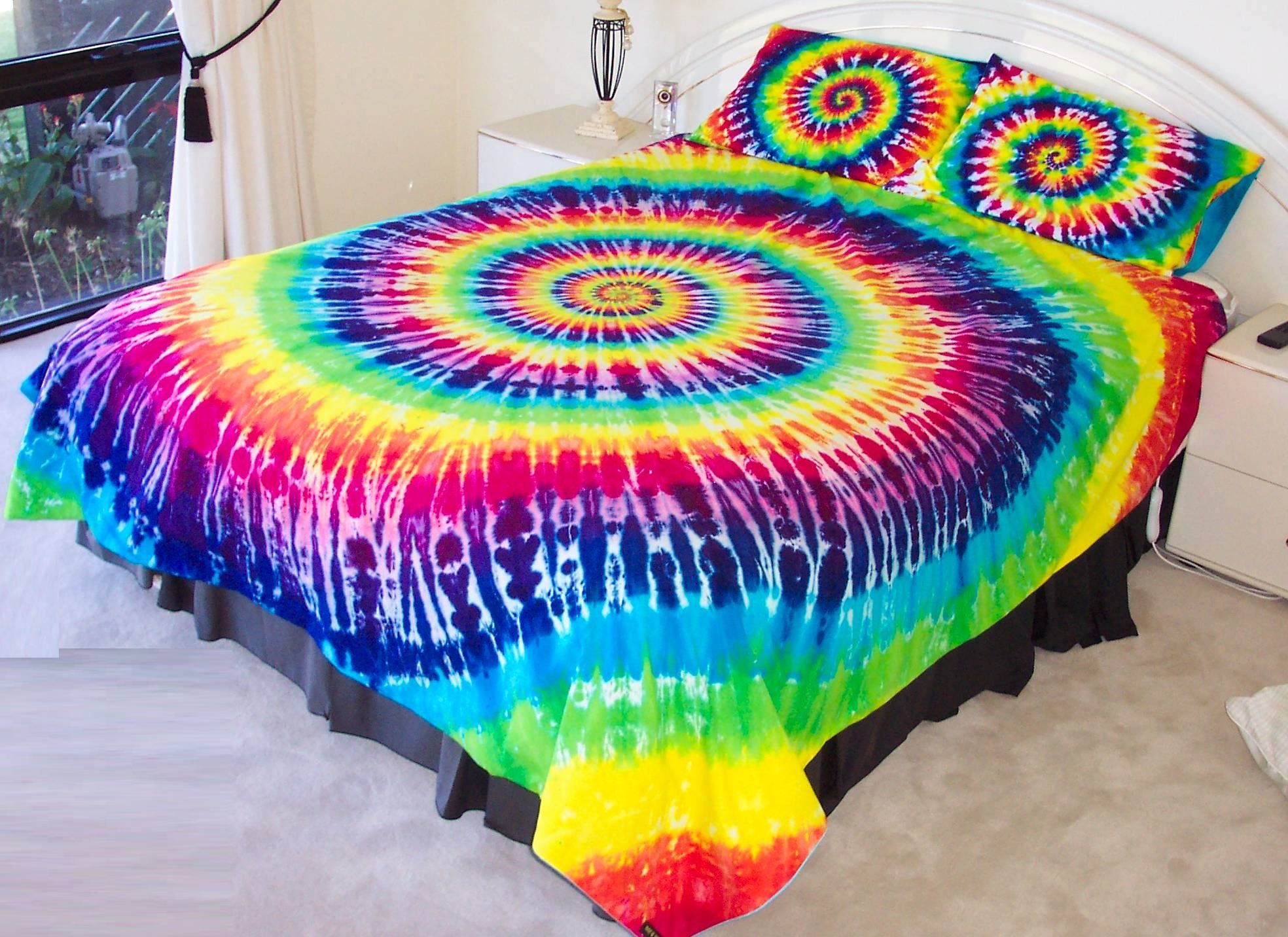 Hippie Wallpaper Pictures Free 
 Data-src - Tye Dye Bed Spread - HD Wallpaper 