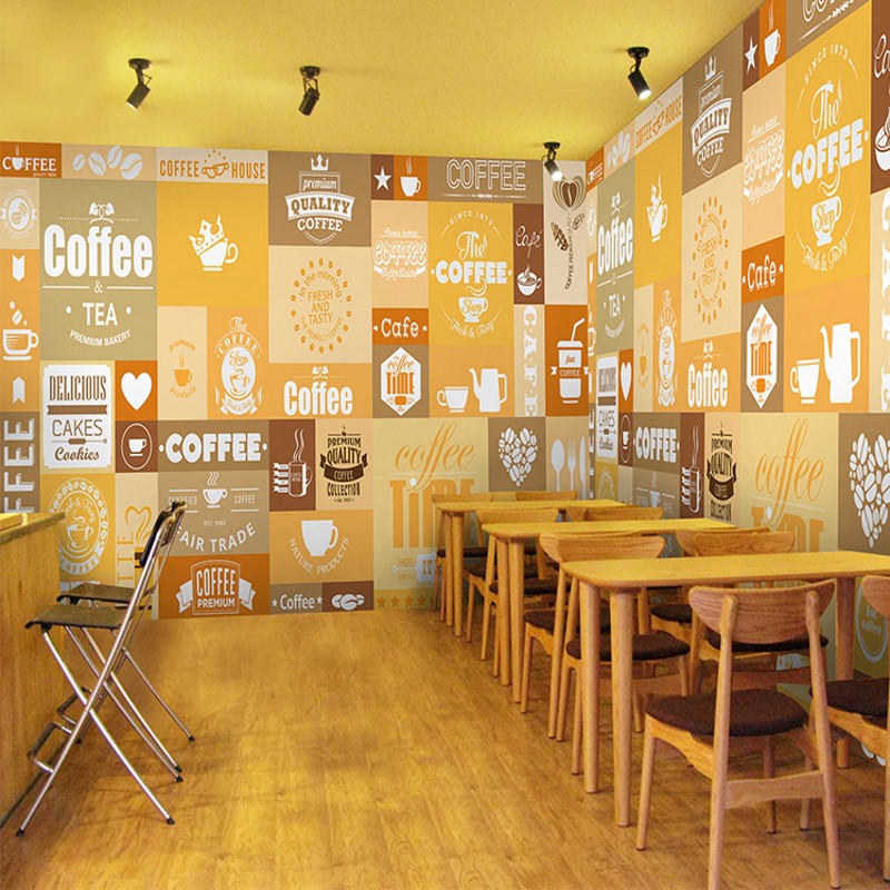 Ide Kreatif Wallpaper Dinding Keren Untuk Dekorasi - Dinding Untuk Cafe - HD Wallpaper 