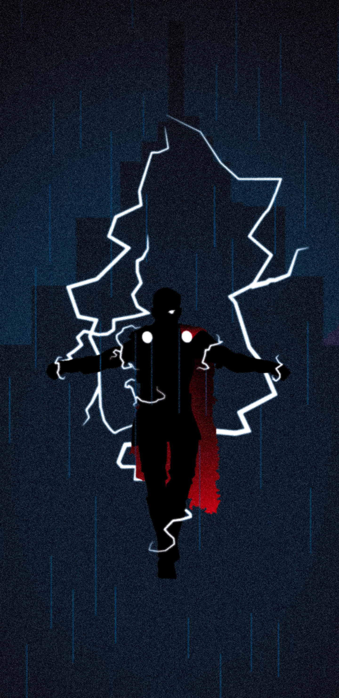 God Of Thunder, Superhero, Silhouette, Thor, Wallpaper - Iphone 7 Thor Wallpaper Hd - HD Wallpaper 