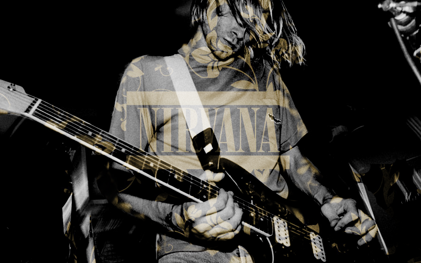 Kurt Cobain Guitar Solo - HD Wallpaper 