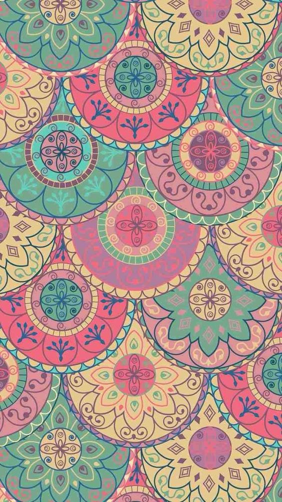 Wallpaper, Mandala, And Background Image - Fondos De Pantalla Retro Vintage - HD Wallpaper 