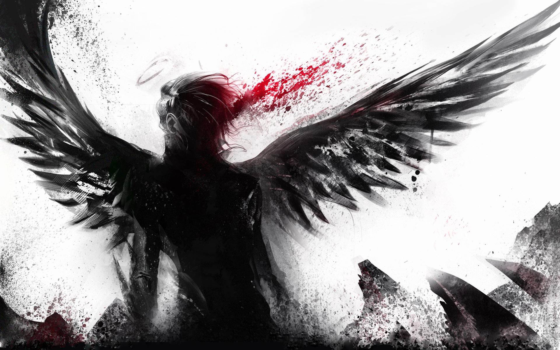 1920x1200, Nirvana Wallpaper Best Of Angels Baseball - Fallen Angel Art Anime - HD Wallpaper 