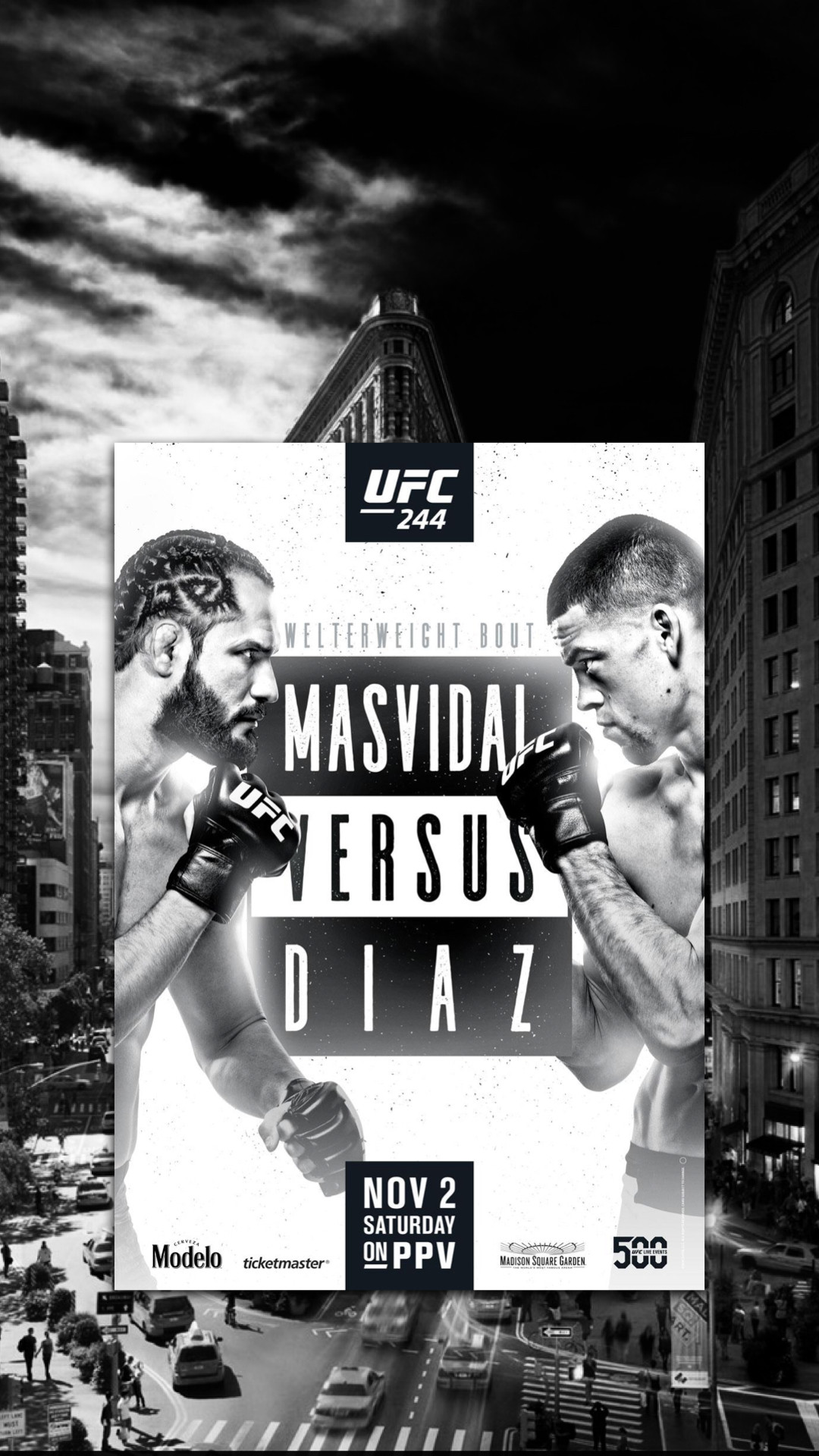 Nate Diaz Vs Jorge Masvidal Poster - HD Wallpaper 