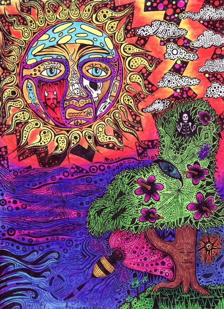 Trippy Hippie - HD Wallpaper 