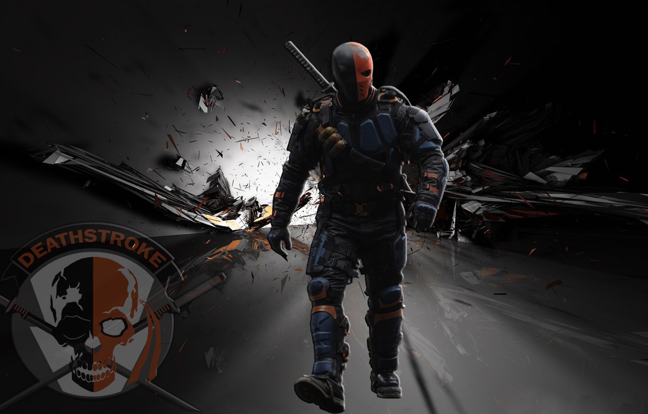 Photo Wallpaper Arrow, Dc Comics, Deathstroke - Dark Abstract Facebook Cover - HD Wallpaper 