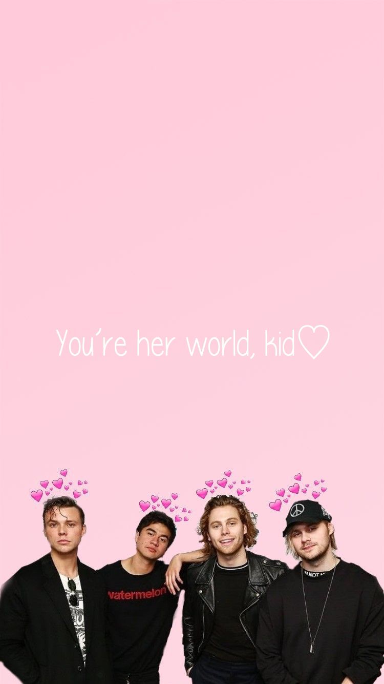 5sos Wallpaper Pink - HD Wallpaper 