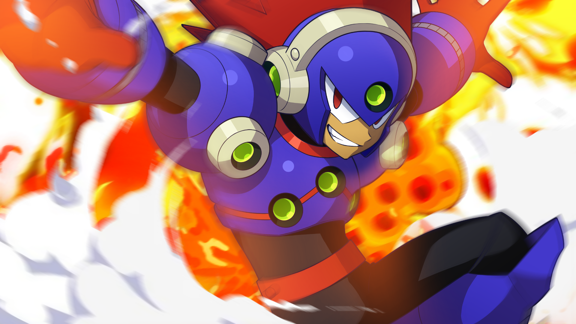 Mega Man 11 Blast Man - HD Wallpaper 