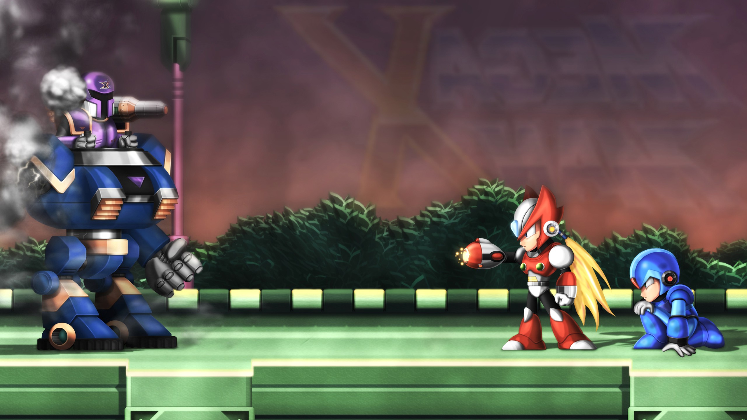 Megaman X Background - HD Wallpaper 