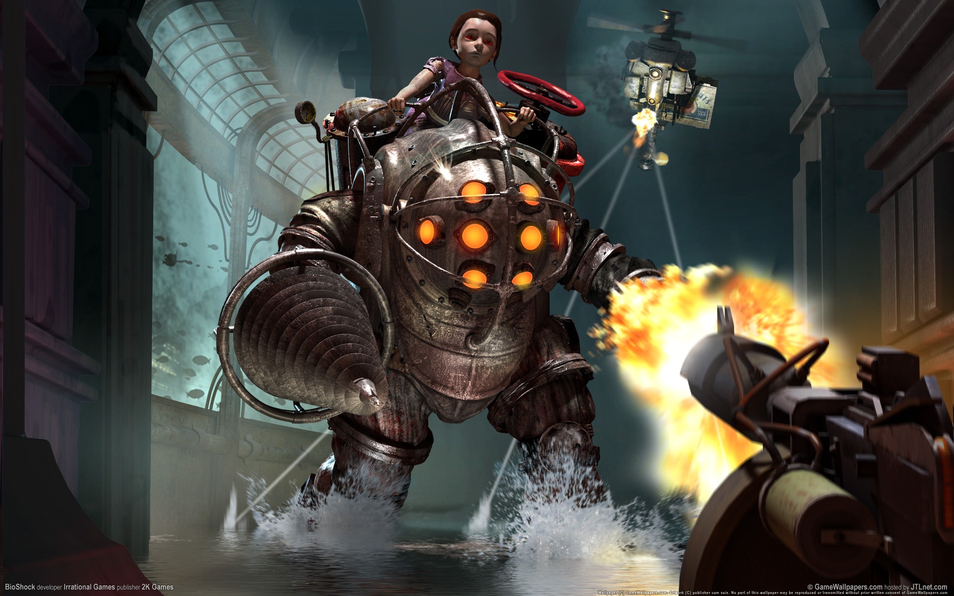 Big Daddy Bioshock Bosses - HD Wallpaper 