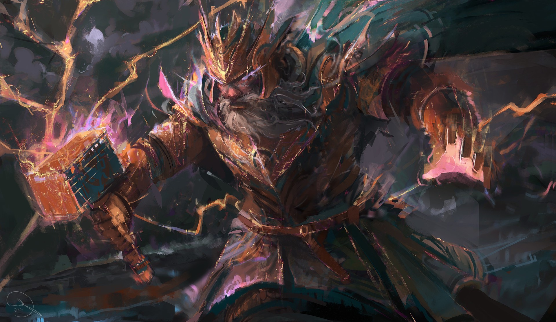 Thor Artwork - HD Wallpaper 