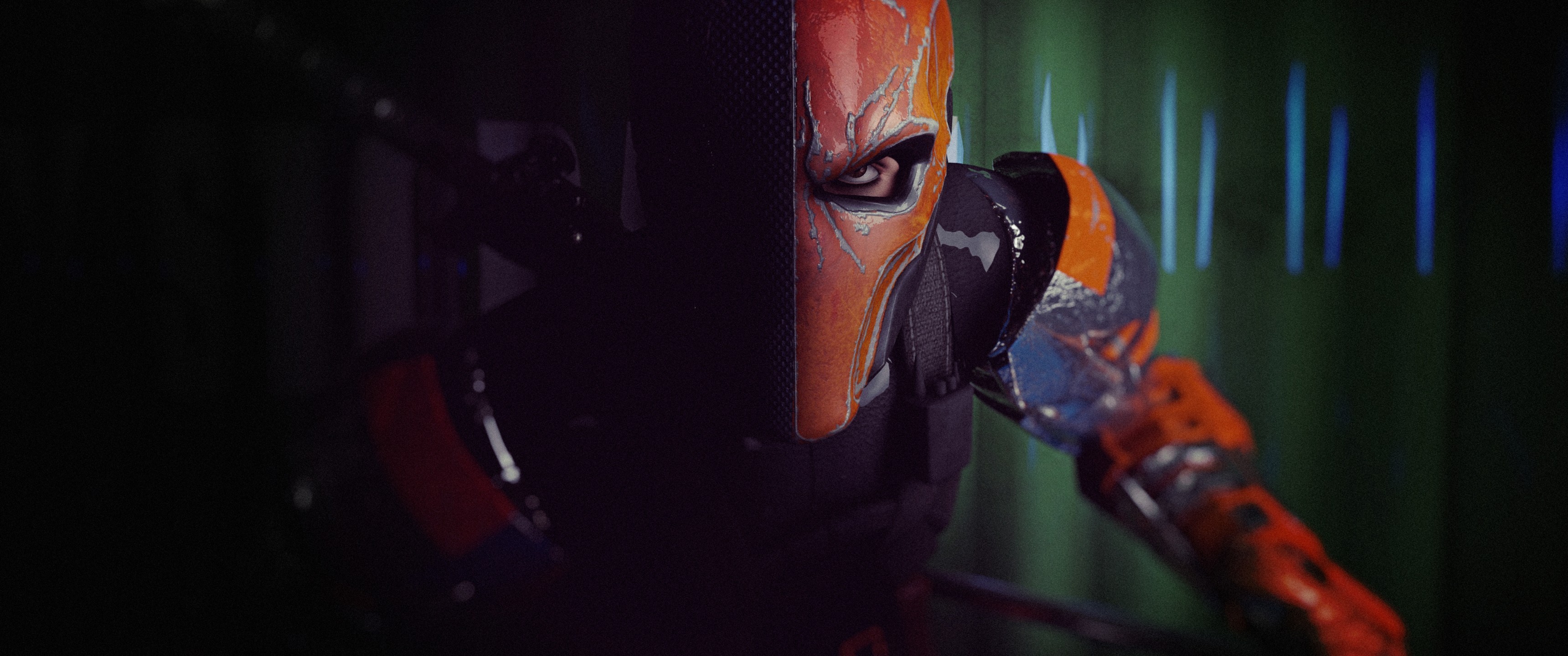 Download Deathstroke, Mask, Digital Art - Deathstroke Wallpaper 4k