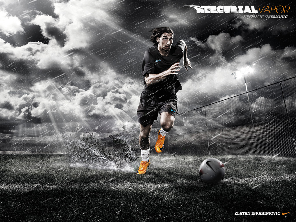 Zlatan Ibrahimovic Wallpaper - Zlatan Ibrahimovic Wallpapers Nike - HD Wallpaper 